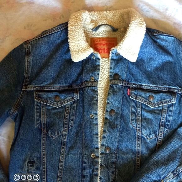 Levi's Sherpa Lined Blue Jean Jacket - Picture 2 of 16